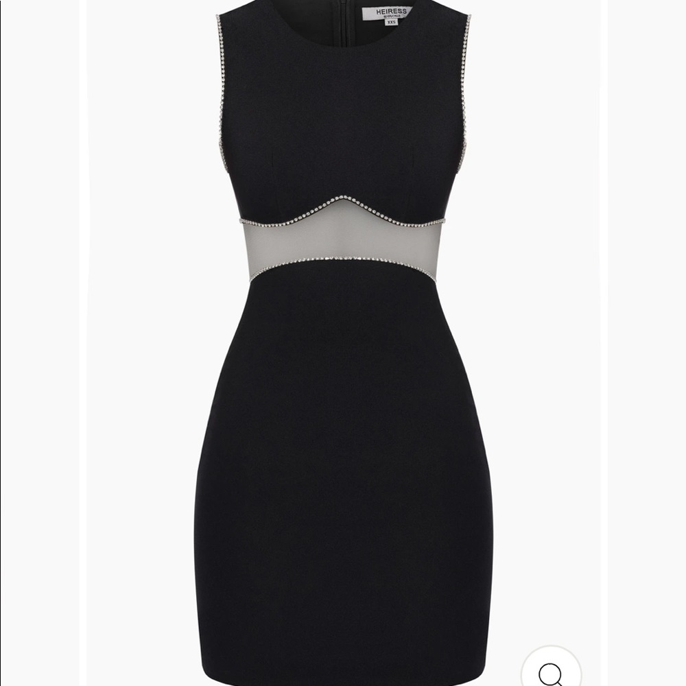 HEIRESS Embellished Crystal Lined Mini Dress